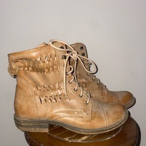 Tan Leather Ankle Boots